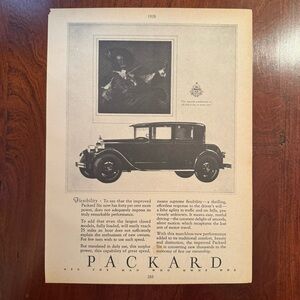 Vintage Packard & Buick Advertisement